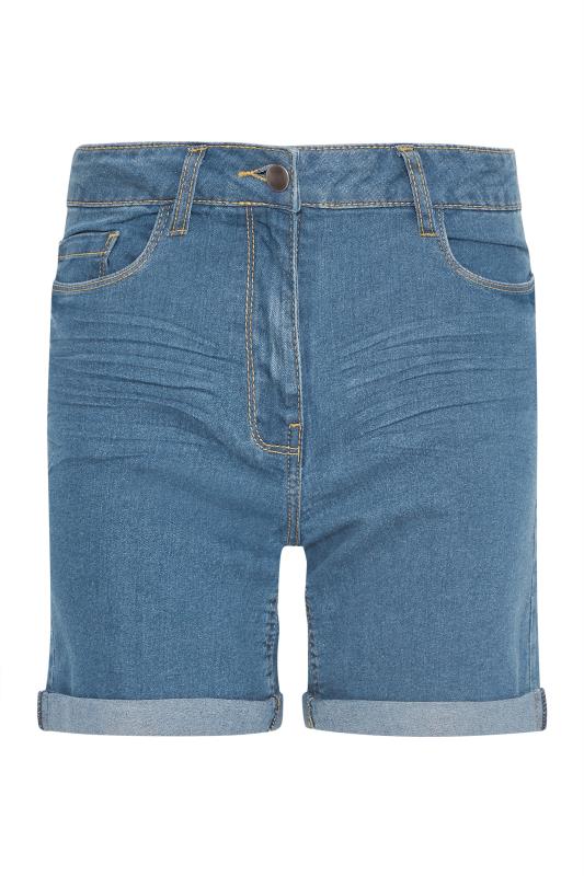 LTS Tall Mid Blue Denim Shorts 5