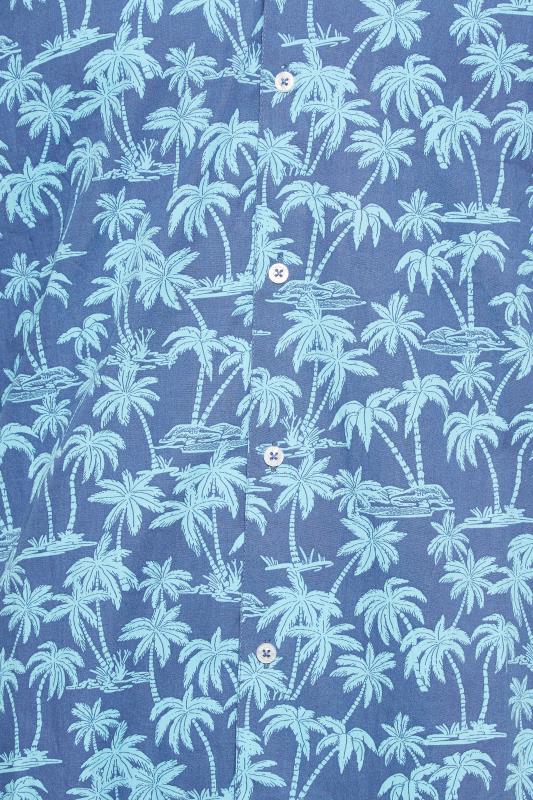 BadRhino Big & Tall Blue Palm Print Shirt | BadRhino 2