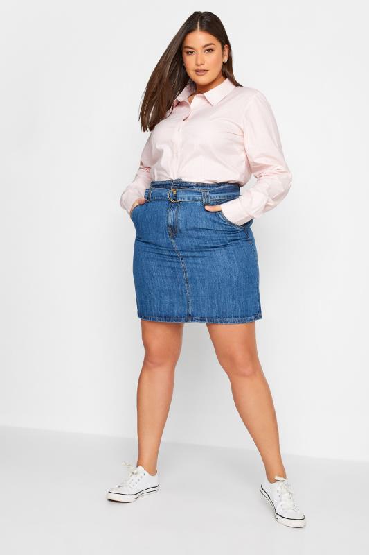 LTS Tall Women's Pink Stripe Fitted Shirt | Long Tall Sally 2
