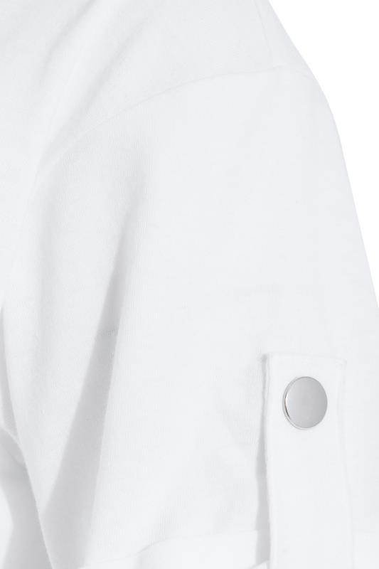Tall Women's LTS White Short Sleeve Pocket T-Shirt | Long Tall Sally 4
