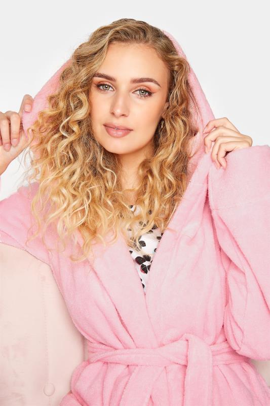 LTS Pink Cotton Maxi Robe 4
