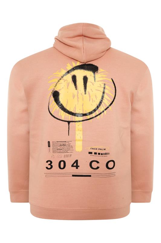 304 CLOTHING Big & Tall Pink Face Palm Hoodie 4