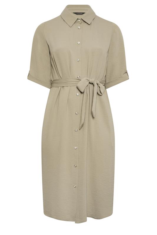 YOURS Plus Size Beige Brown Midi Shirt Dress | Yours Clothing 5