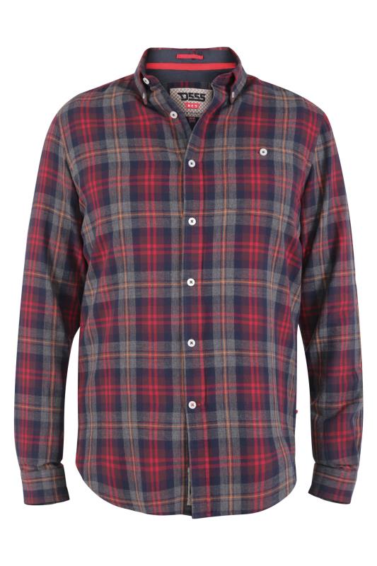 D555 Red Check Flannel Shirt_F.jpg