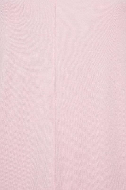YOURS Curve Plus Size Light Pink Front Seam Top | Yours Clothing  5