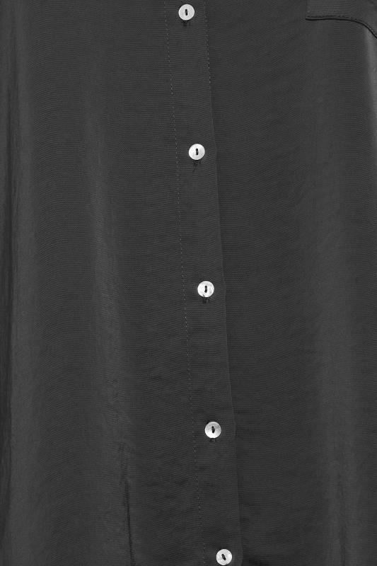 YOURS Curve Black Button Through Shirt | Yours Clothing 5