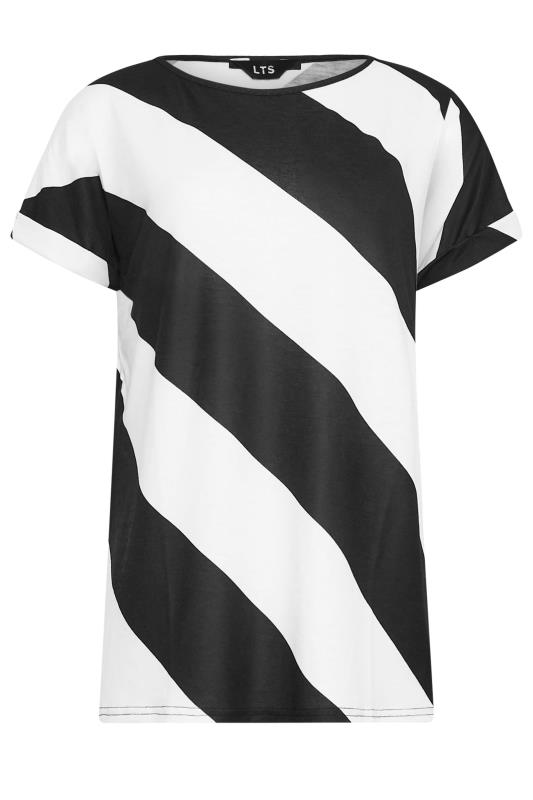 LTS Tall White & Black Stripe T-Shirt | Long Tall Sally  6