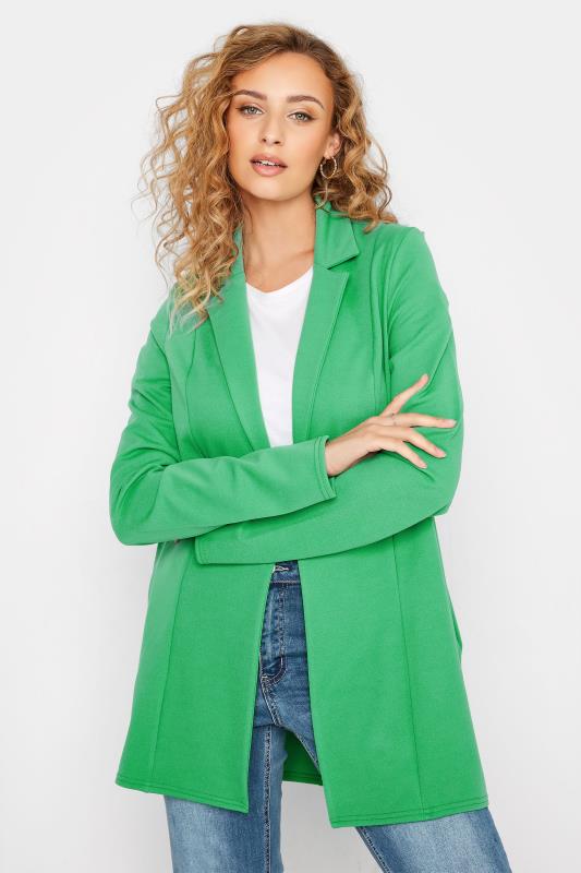 LTS Tall Women's Green Scuba Longline Blazer | Long Tall Sally 2