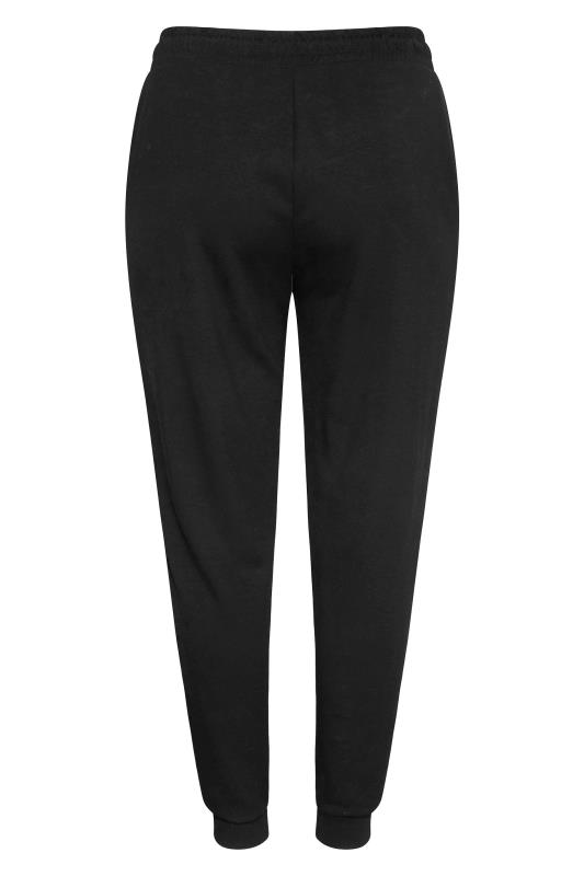 Plus Size Black Jersey Joggers | Yours Clothing 6