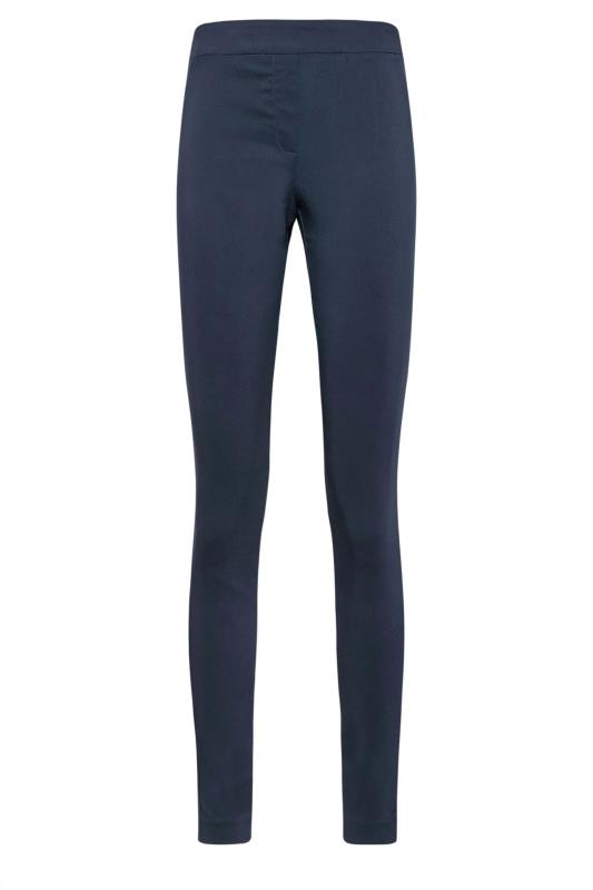 LTS Tall Women's Navy Blue Stretch Skinny Leg Trousers | Long Tall Sally 4