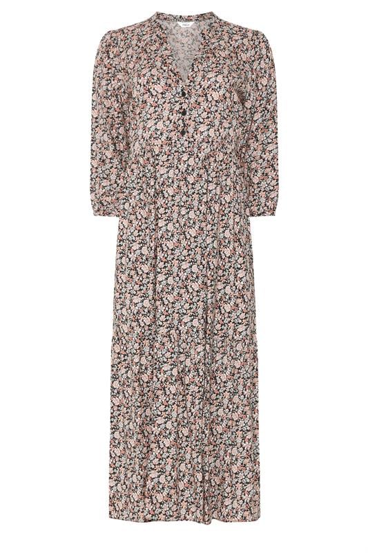 M&Co Pink Ditsy Floral Tiered Maxi Dress | M&Co 5