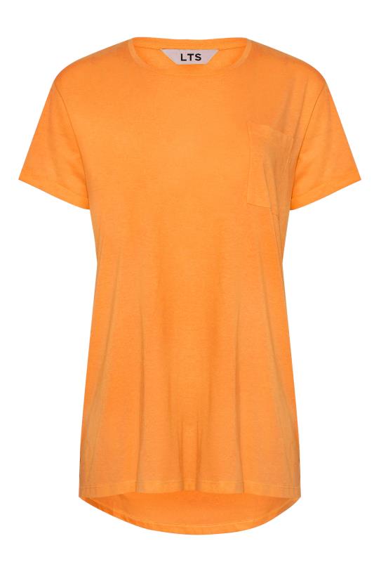 LTS Tall Light Orange Short Sleeve Pocket T-Shirt 6
