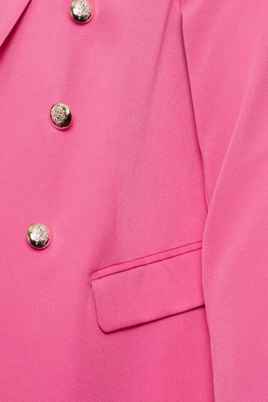 YOURS Plus Size Pink Military Blazer | Yours Clothing 6
