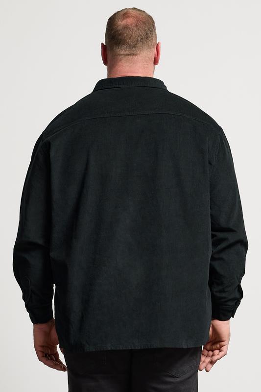 BadRhino Big & Tall Black Corduroy Overshirt | BadRhino 4
