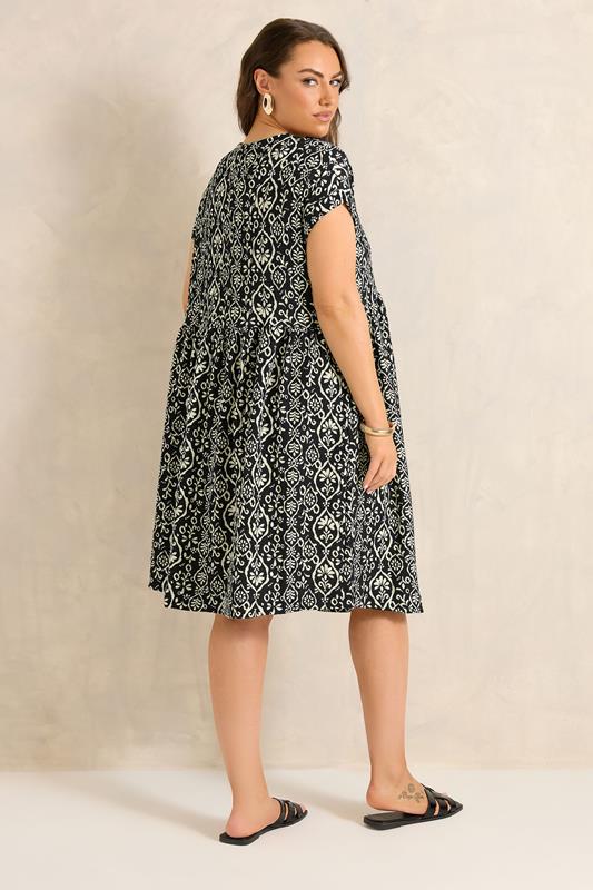EVANS Curve Black Ikat Mini Dress 2