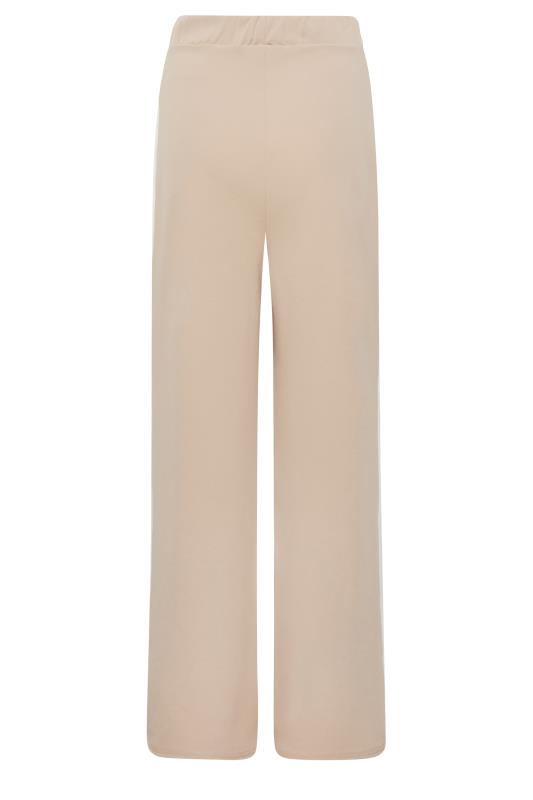 LTS Tall Women's Cream Side Stripe Wide Leg Trousers | Long Tall Sally 6