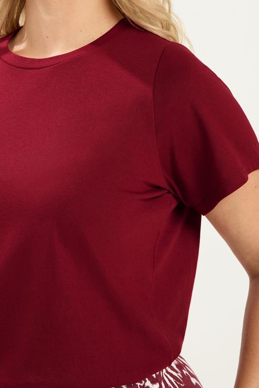 YOURS Plus Size Red Core Basic T-Shirt | Yours Clothing 4