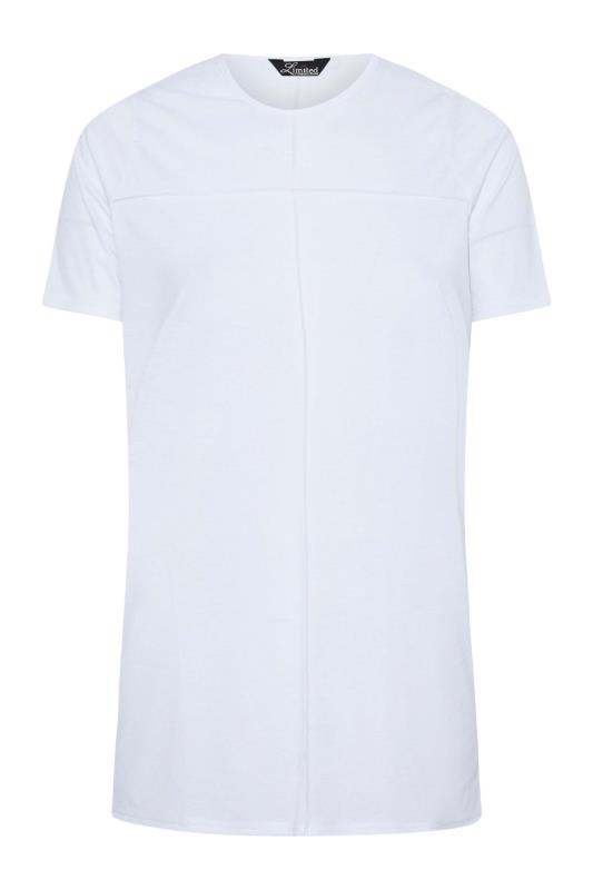 LIMITED COLLECTION Curve White Exposed Seam T-Shirt 5
