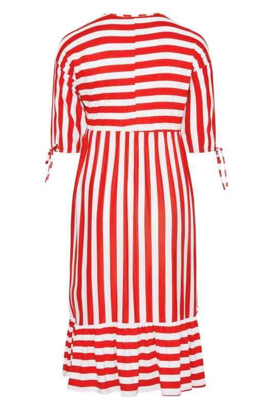 LIMITED COLLECTION Curve Red Stripe Print Midaxi Smock Dress_Y.jpg