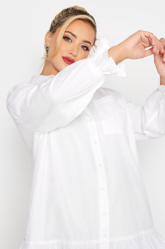 LIMITED COLLECTION Curve White Frill Shirt 5