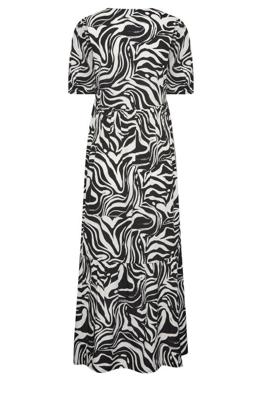 LTS Tall Women's Black Marble Print Midi Dress | Long Tall Sally 7