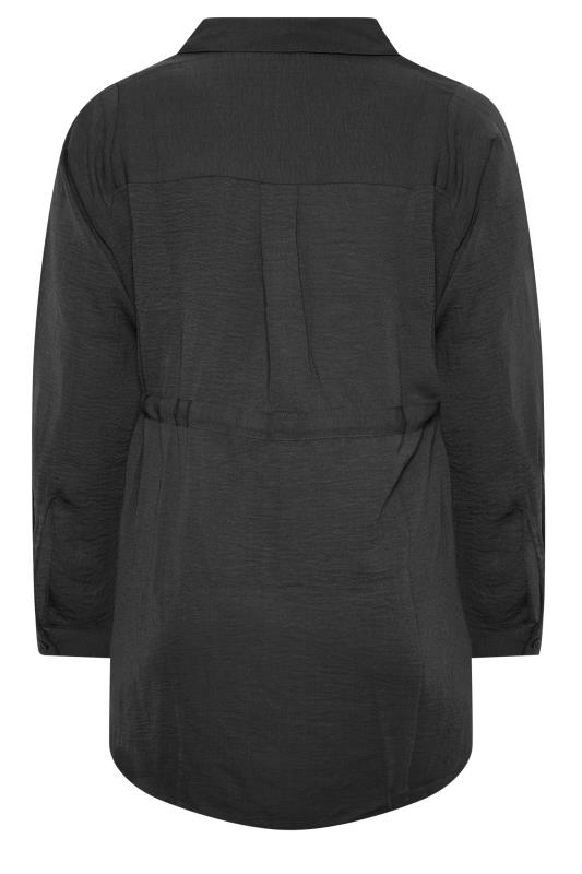YOURS Curve Plus Size Black Utility Tunic Shirt | Yours Clothing  7