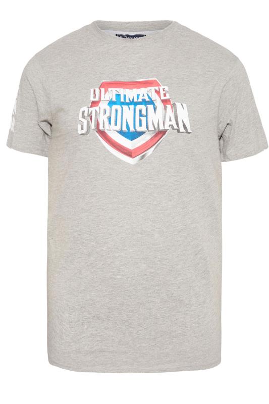 BadRhino Big & Tall Grey Marl Ultimate Strongman T-Shirt 2