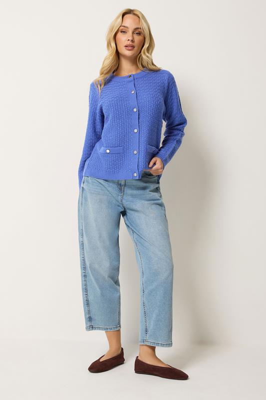 M&Co Cobalt Blue Button Up Cardigan | M&Co 1