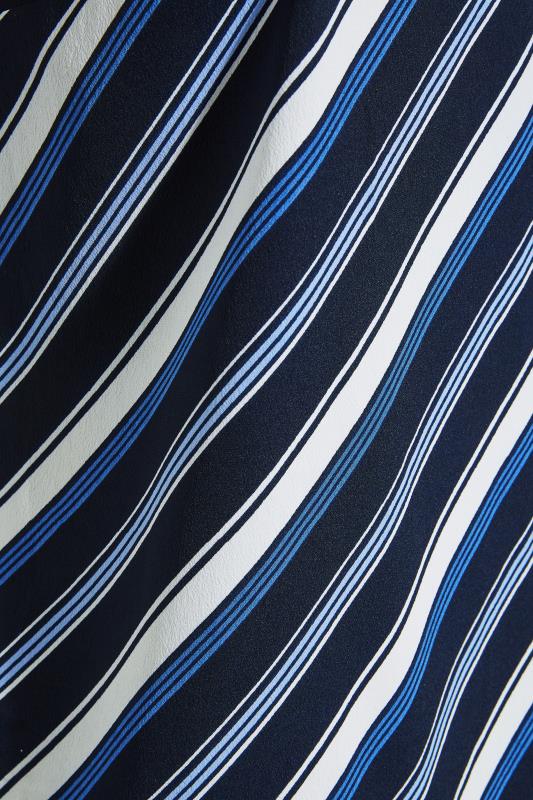 Curve Blue Stripe Print Metal Trim Vest Top 6