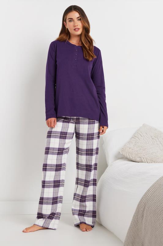 LTS Tall Purple Cotton Pyjama Top | Long Tall Sally 4