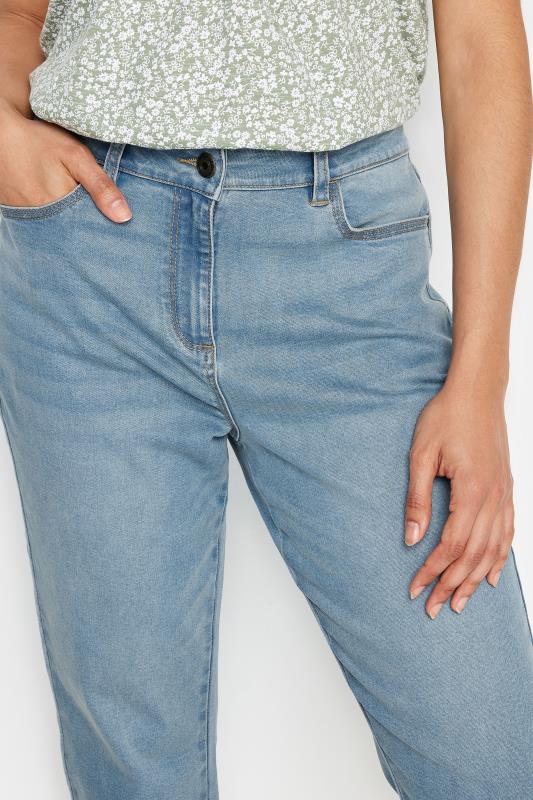 M&Co Blue Light Wash Cropped Boyfriend Jeans | M&Co 4