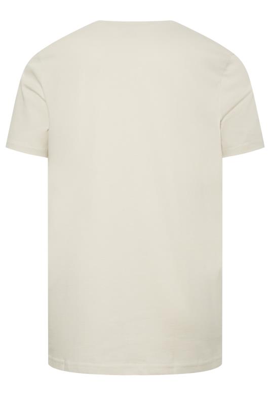 LYLE & SCOTT Big & Tall Beige Brown Core T-Shirt | BadRhino 4