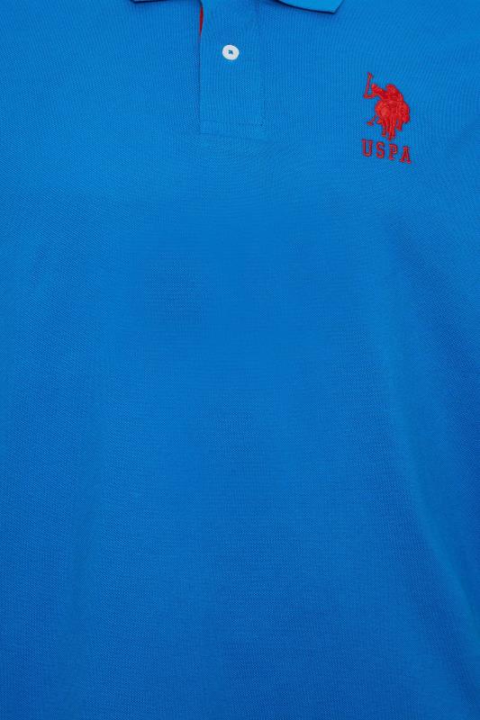 U.S. POLO ASSN. Big & Tall Blue Player 3 Logo Polo Shirt | BadRhino 2