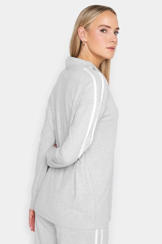 LTS Tall Light Grey Soft Touch Cowl Neck Hoodie | Long Tall Sally  3