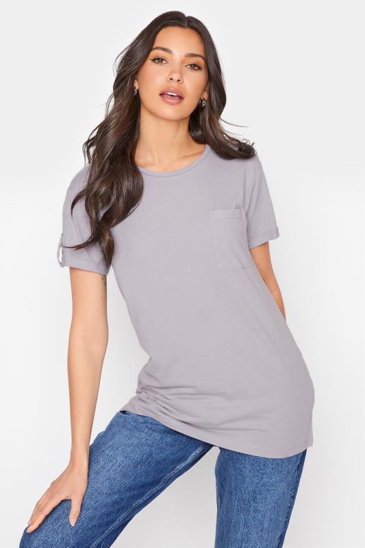 LTS Tall Grey Short Sleeve Pocket T-Shirt 1