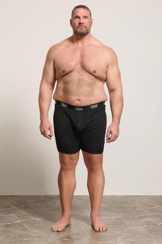 D555 Big & Tall 3 PACK Black Boxer Shorts | BadRhino 4