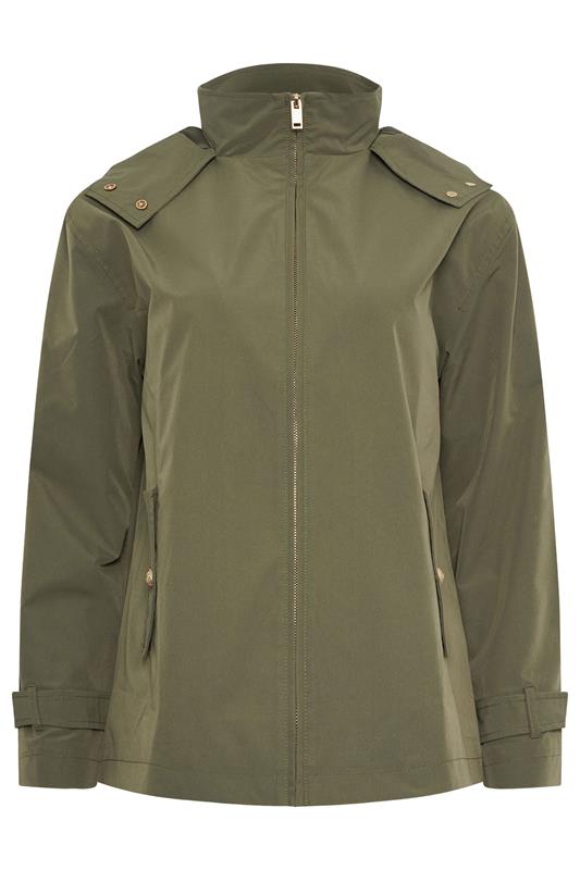 M&Co Khaki Green Short Mac Coat | M&Co 5