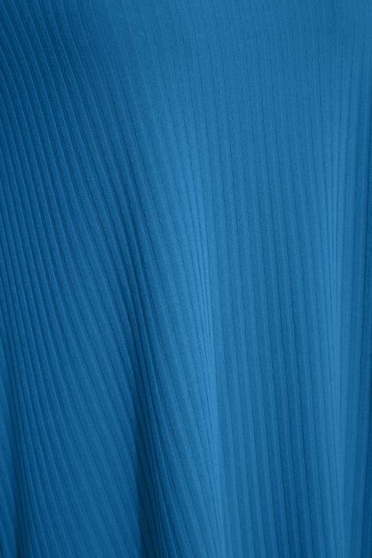 LTS Blue Short Sleeve Ribbed Swing Top_S.jpg
