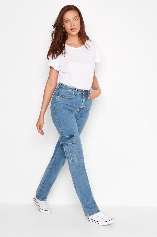 LTS Tall Blue IVY Cargo Jeans | Long Tall Sally 2