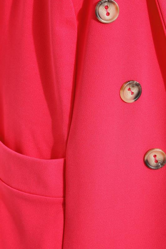 LIMITED COLLECTION Curve Hot Pink Button Front Sleeveless Blazer_Z.jpg