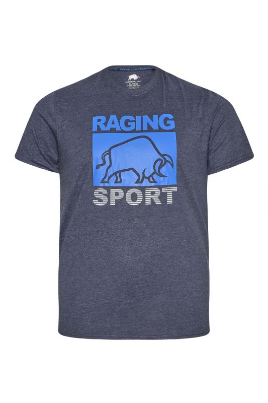 RAGING BULL Big & Tall Navy Blue 'Raging Sport' Graphic T-Shirt 1