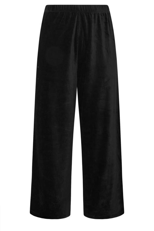 YOURS Plus Size Black Cord Wide Leg Trousers | Yours Clothing 6