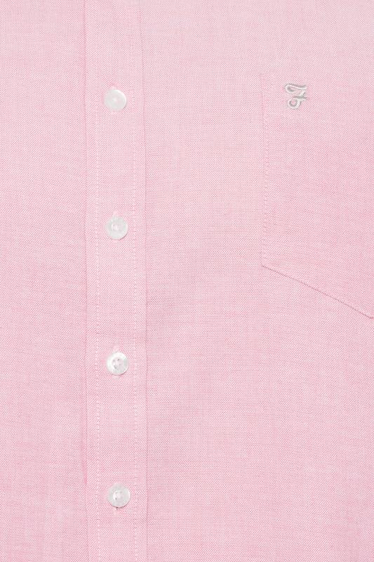 FARAH Big & Tall Pink Short Sleeve Shirt | BadRhino 2