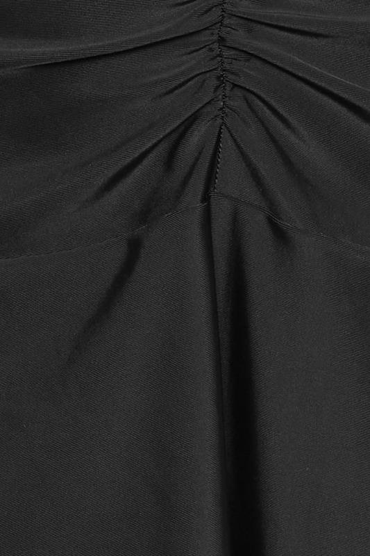 YOURS Plus Size Black Ruched Front Swim Skirt | Yours Clothing 5