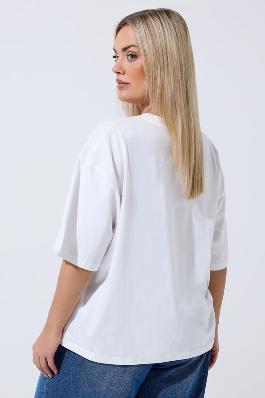 LIMITED COLLECTION Plus Size White Floral Print T-Shirt | Yours Clothing 2