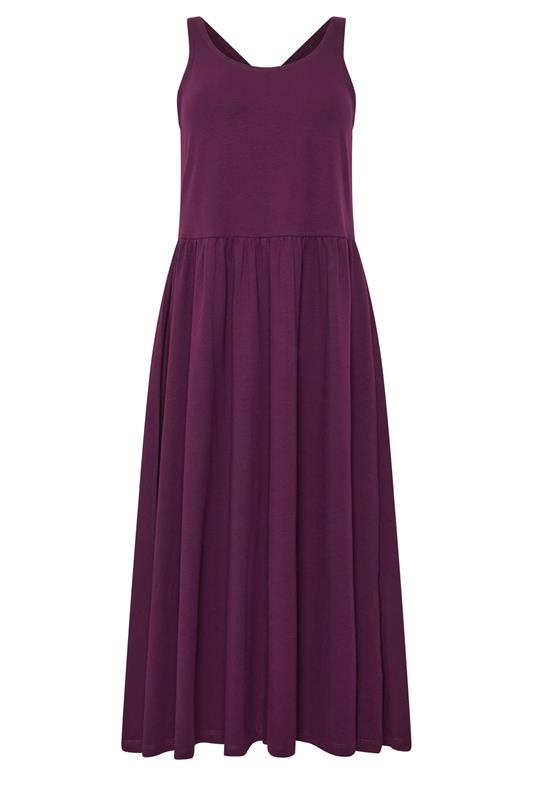 M&Co Berry Purple Sleeveless Midi Dress | M&Co 5