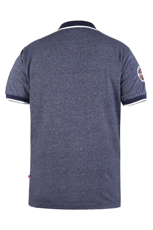 D555 Big & Tall Navy Blue 'California' Polo Shirt 3