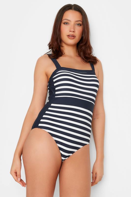  Grande Taille LTS Tall Navy Blue Stripe Swimsuit