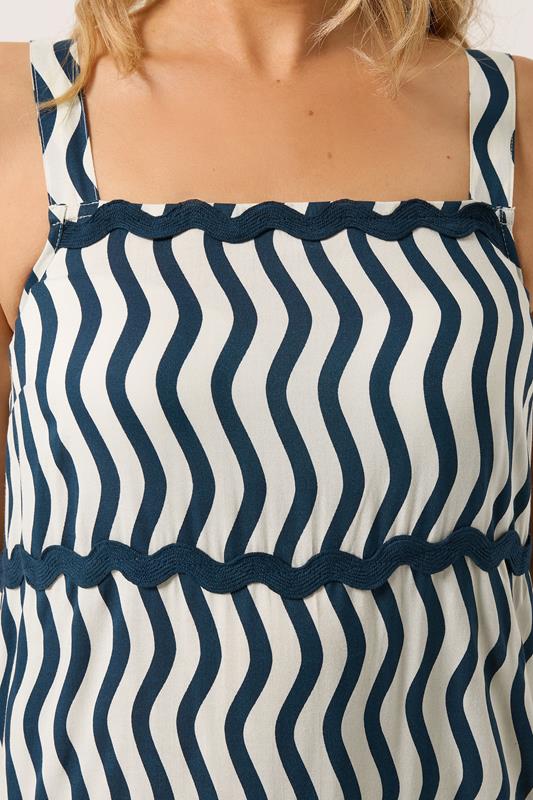 LTS Tall Women's Ivory White & Blue Swirl Maxi Dress | Long Tall Sally 5