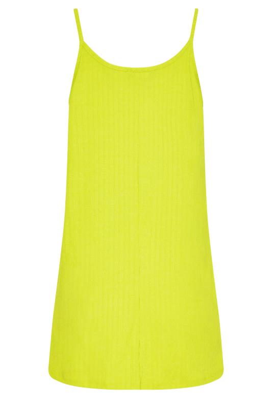 LTS Tall Women's Green Ribbed Strappy Vest Top | Long Tall Sally 7